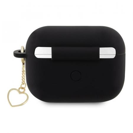 Чехол для AirPods Pro 2 Guess CG Mobile Silicone Script logo with Heart charm (GUAP2LSCHSK) Черный Чехол для AirPods Pro 2 Guess CG Mobile Silicone Script logo with Heart charm (GUAP2LSCHSK) Черный