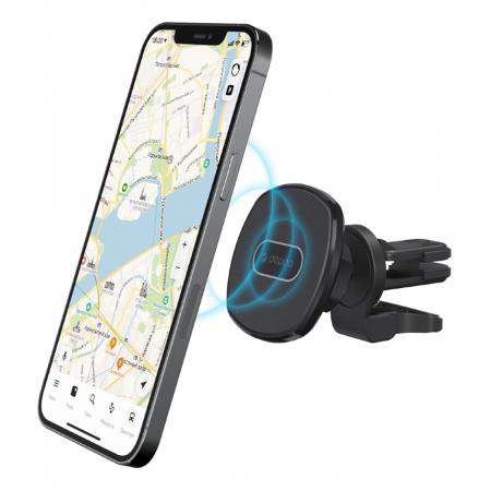Автомобильный держатель Deppa Mage Safe для iPhone, магнитный (55186) Черный Автомобильный держатель Deppa Mage Safe для iPhone, магнитный (55186) Черный