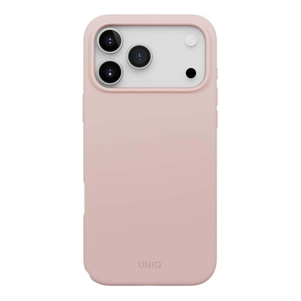 Чехол для iPhone 17 Pro с MagSafe UNIQ LINO (IP6.3P(2025)-LINOMBPNK) Blush Pink, розовый